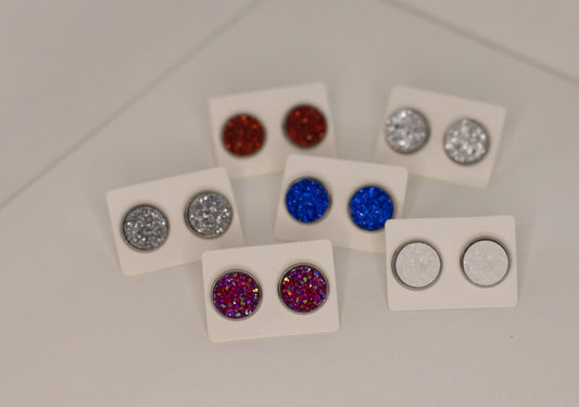 Red, White & Blue Studs - Large