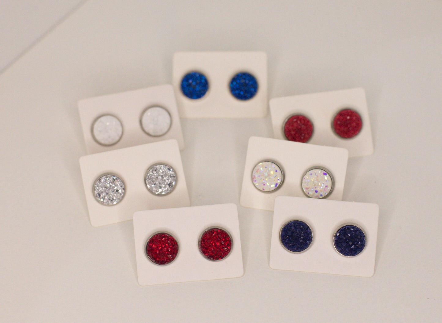 Red, White & Blue Studs - Medium