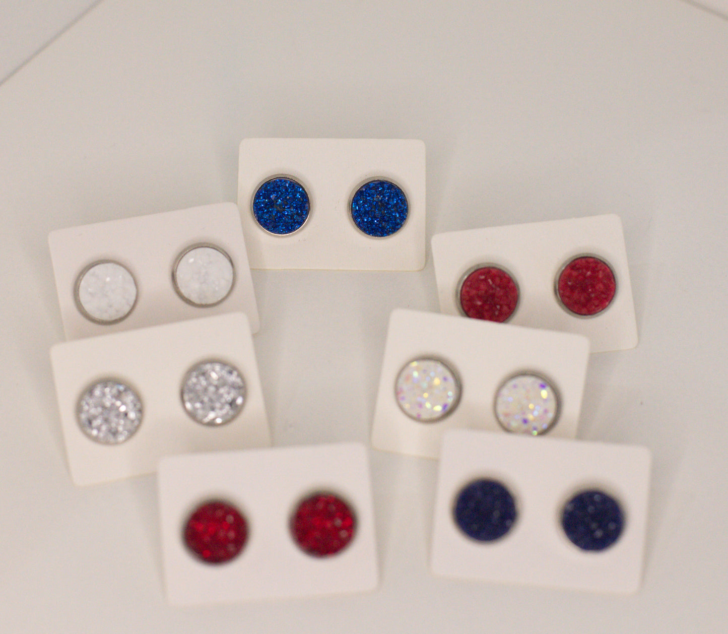 Red, White & Blue Studs - Medium