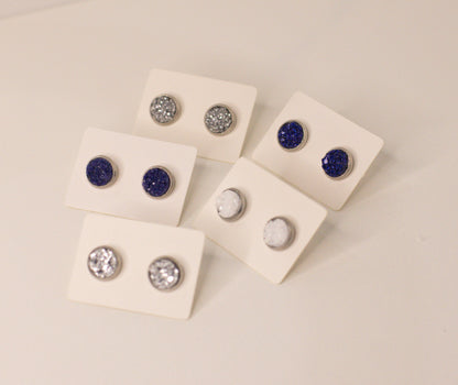 Red, White & Blue Studs - Small