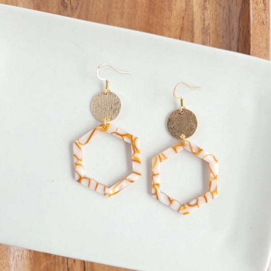 Lauren Earrings - Pumpkin Spice