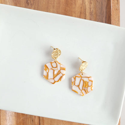 Megan Earrings - Pumpkin Spice