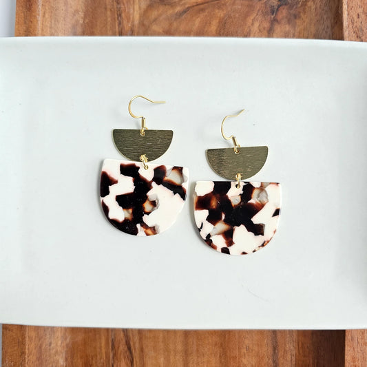 Morgan Earrings - Cowhide