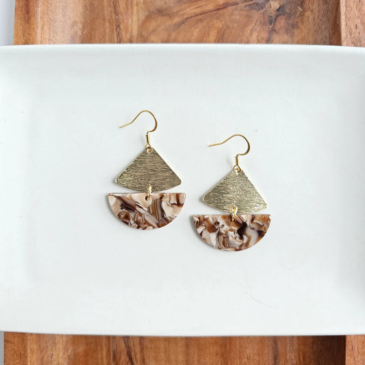 Stacey Earrings - Hickory Brown